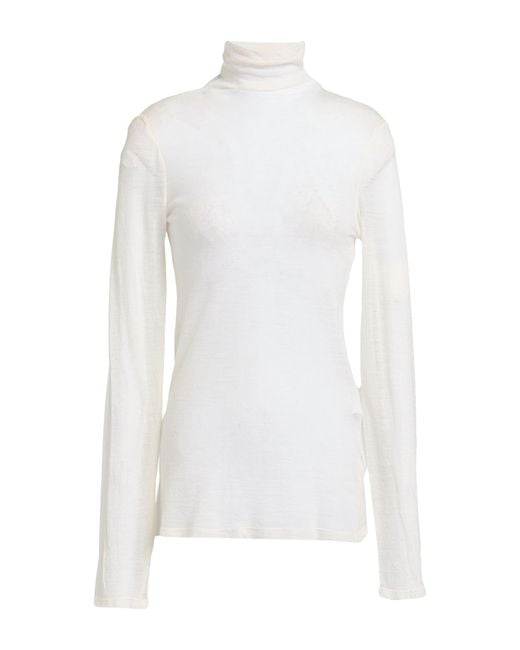 Semicouture White Turtleneck