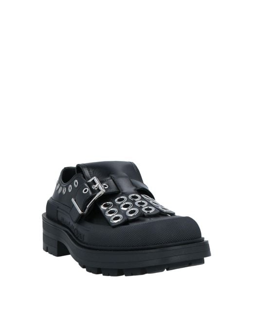 McQueen Black Loafers for men