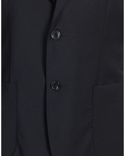 Exte Blue Midnight Blazer Polyester, Wool, Elastane for men