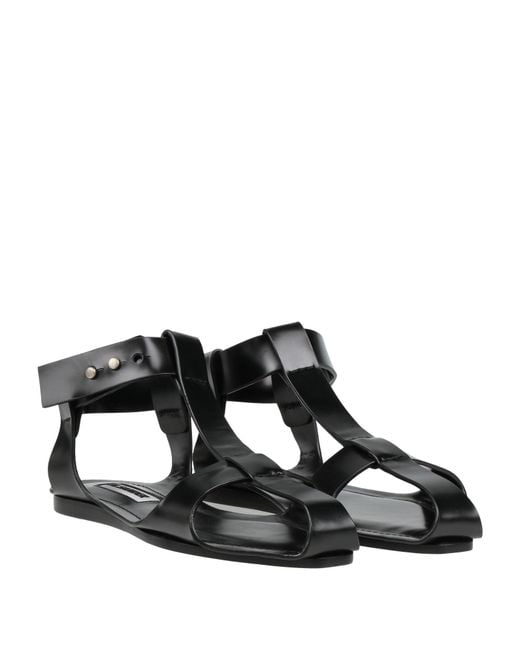 Jil Sander Black Sandals Leather