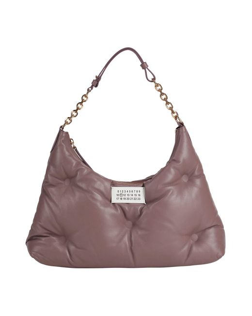 Maison Margiela Purple Shoulder Bag Ovine Leather