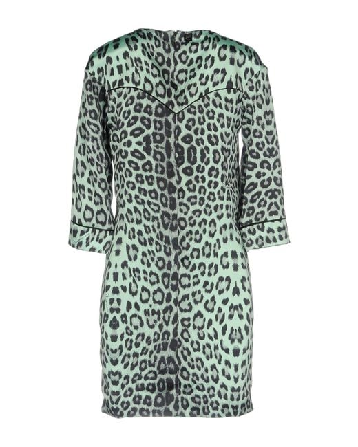 Roberto Cavalli Green Mini Dresses