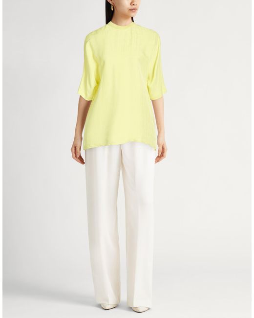 Agnona Yellow Top Viscose, Silk