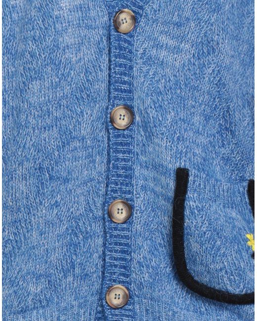 Cormio Blue Cardigan Wool, Mohair Wool, Alpaca Wool, Polyamide