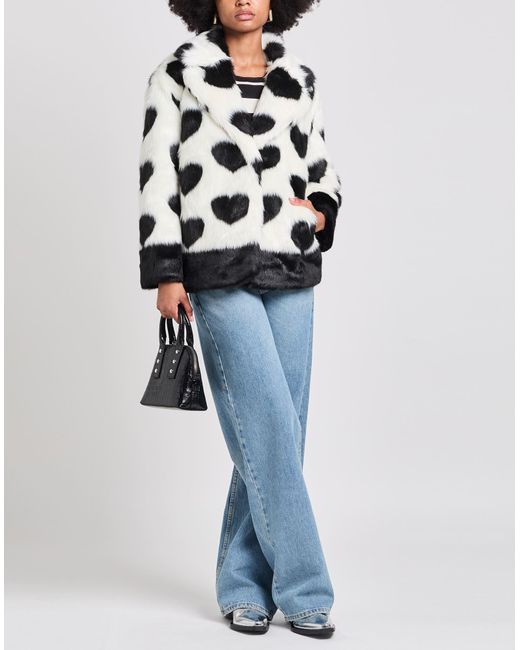 Twinset Black Shearling & Teddy
