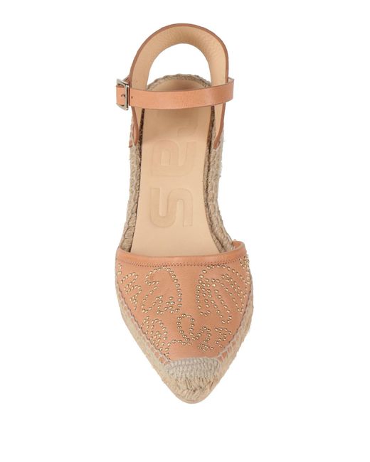 Ras Brown Espadrilles Leather
