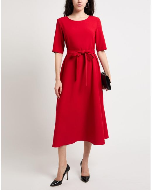 Robe midi Camicettasnob en coloris Red
