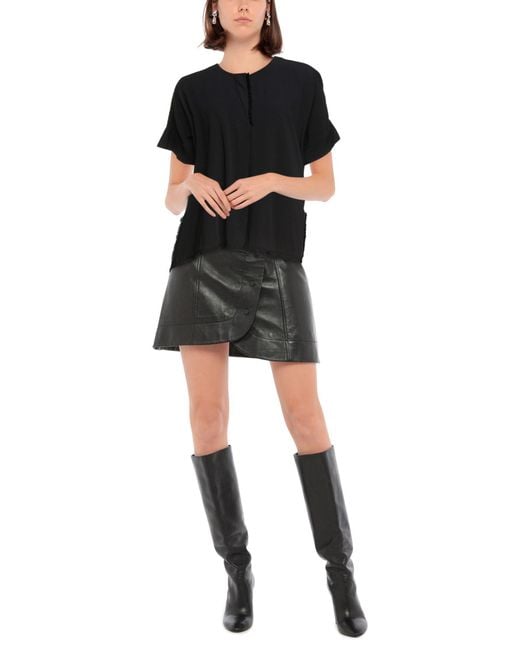 Manila Grace Black Blouse