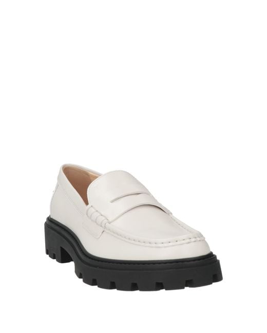 Tod's White Loafers Leather