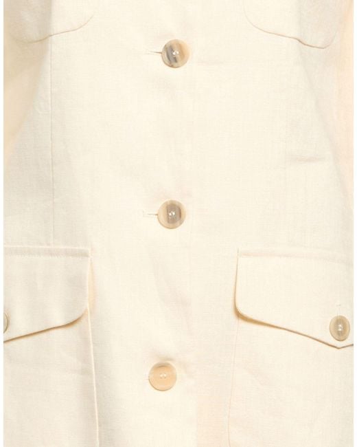 Semicouture Natural Jacket Linen, Polyester