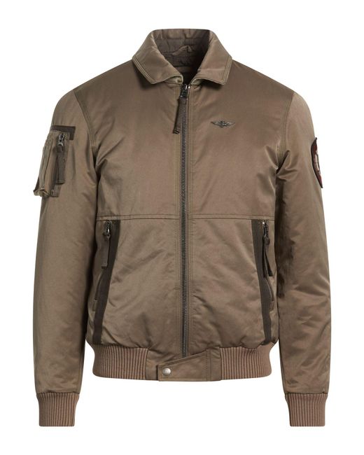 Aeronautica Militare Brown Jacket for men