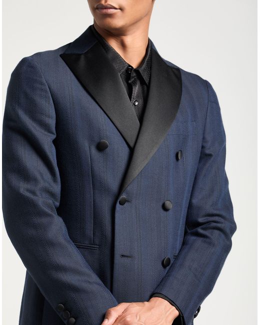 The Gigi Blue Midnight Blazer Wool, Cotton for men