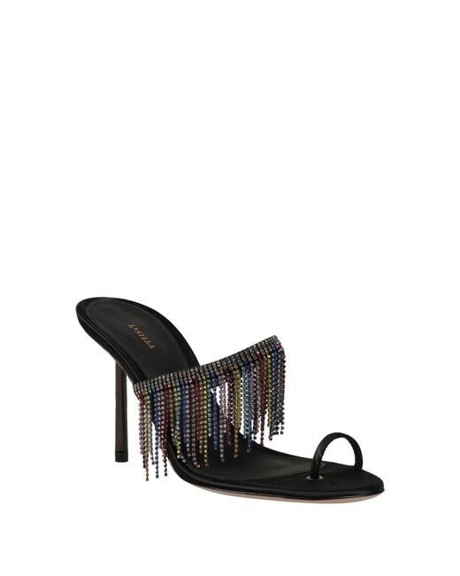 Le Silla Black Thong Sandals