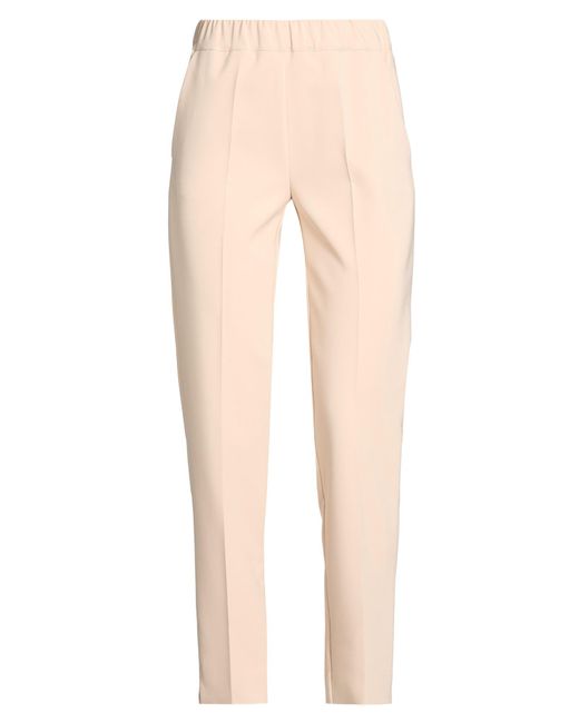 D.exterior Natural Pants Polyester, Elastane