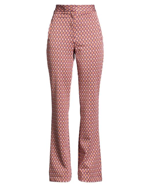Dixie Red Pants Viscose, Polyamide, Elastane