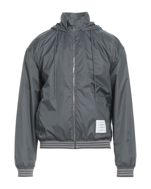 Thom Browne Gray Jacket Polyamide, Cotton, Elastane for men