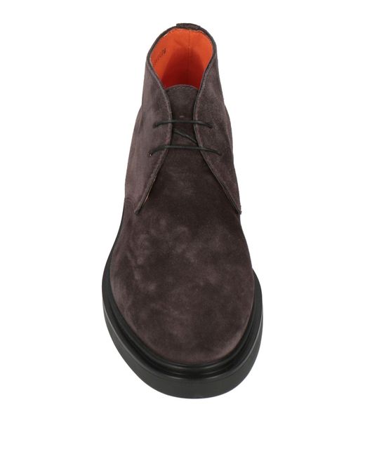 Santoni Brown Ankle Boots for men