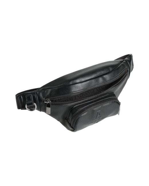 ARMANI EXCHANGE Black Belt Bag for men