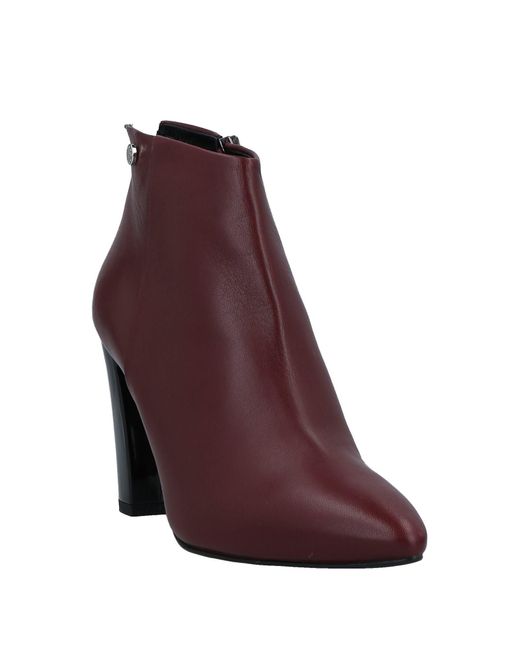 Pollini Purple Ankle Boots