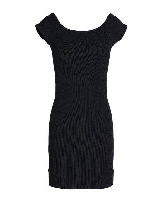 Hunza G Black Mini Dress Polyamide, Elastane
