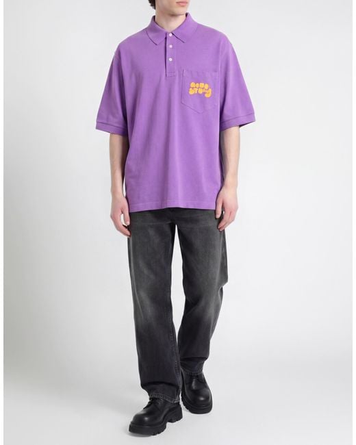 Polo Acne de hombre de color Purple