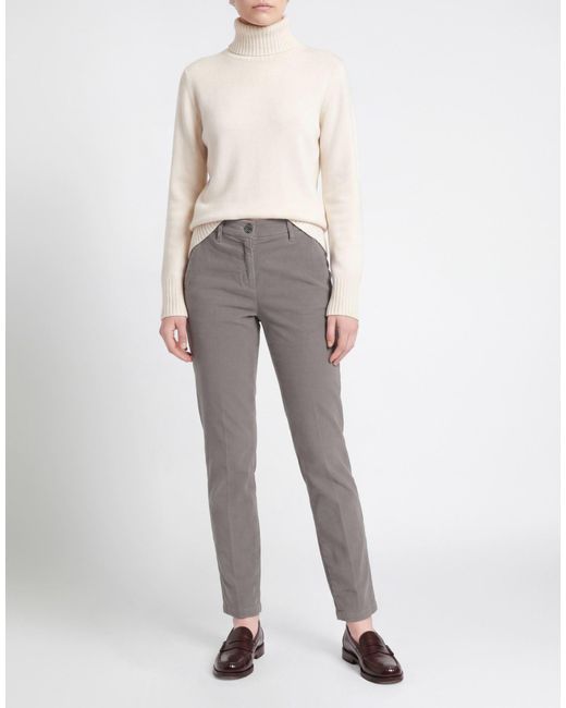 Jacob Cohen Gray Pants Cotton, Lyocell, Elastane