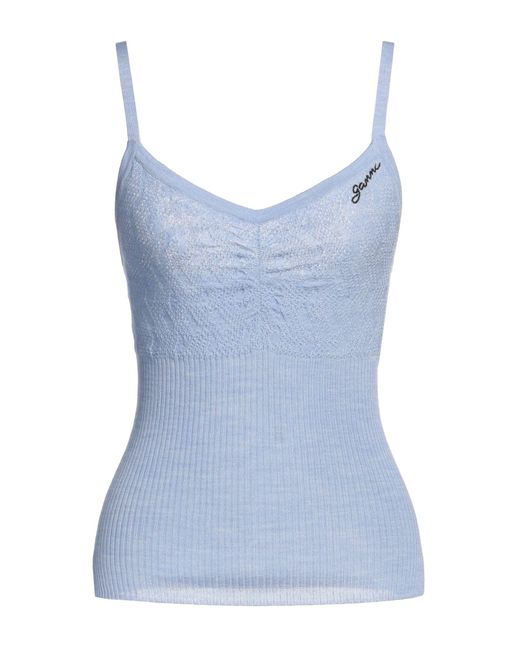 Ganni Blue Top