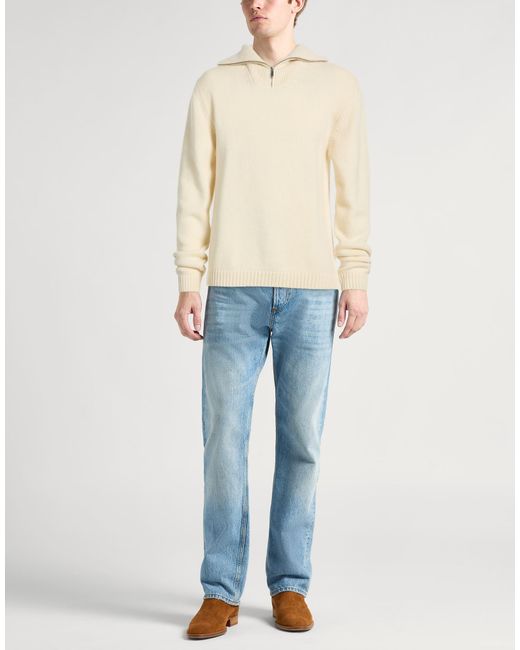 Daniele Fiesoli White Sweater Merino Wool for men