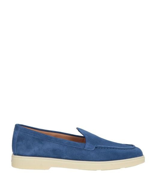 Santoni Blue Mokassin