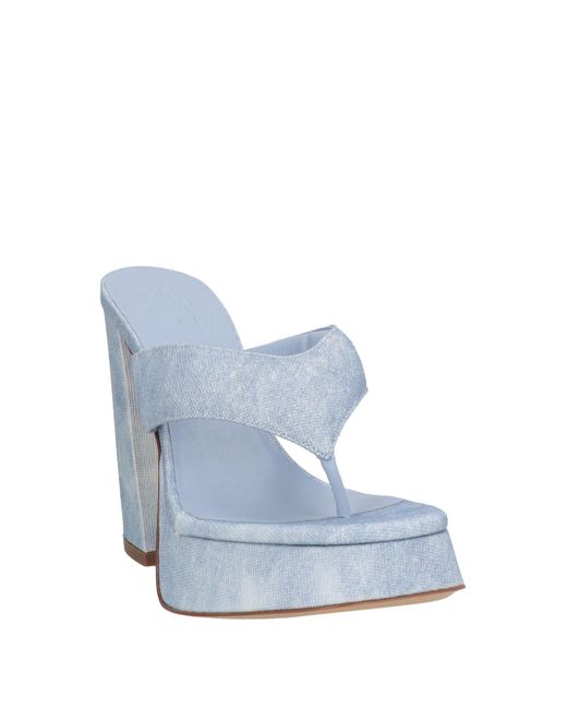 Tongs Gia Borghini en coloris Blue