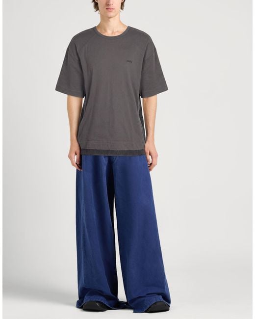 Juun.J Gray Charcoal T-Shirt Cotton, Nylon for men
