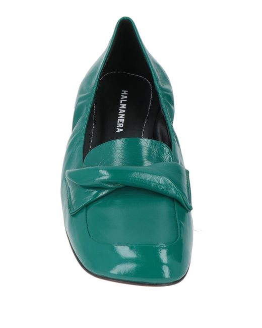Halmanera Green Ballet Flats Leather