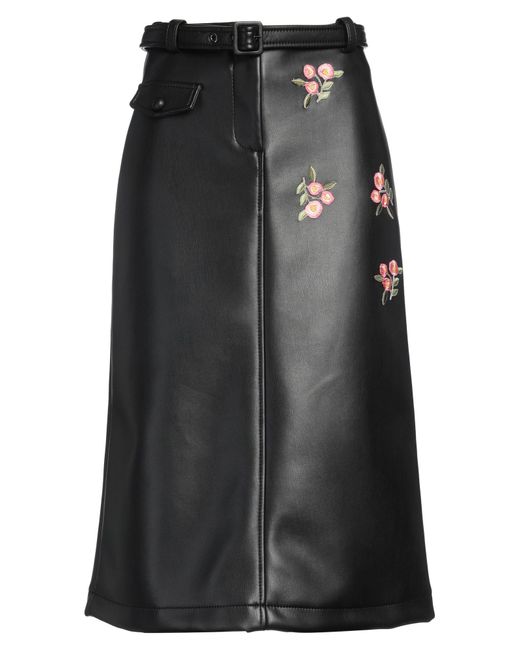 Jupe midi Vivetta en coloris Black
