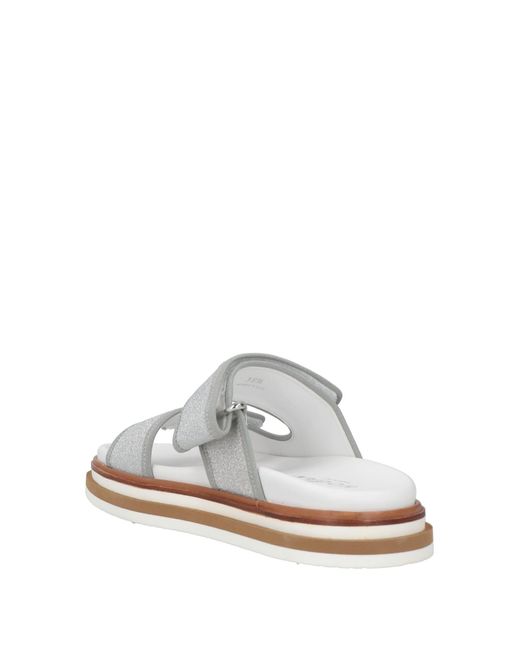 Hogan White Sandals