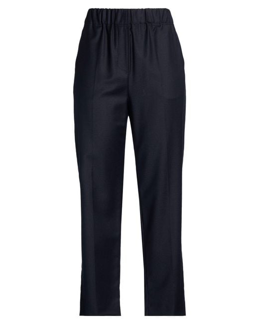 Weekend by Maxmara Blue Midnight Pants Virgin Wool, Elastane