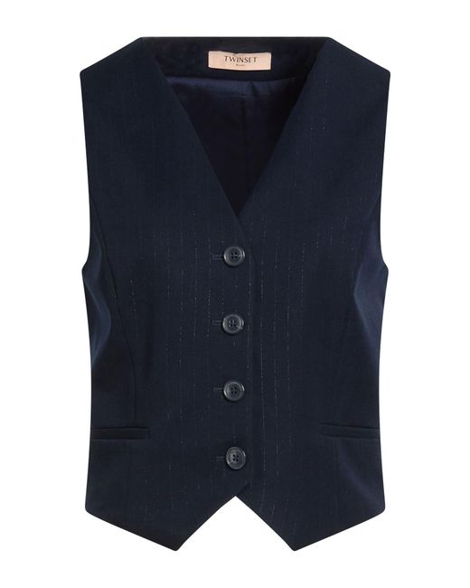 Twinset Blue Tailored Vests