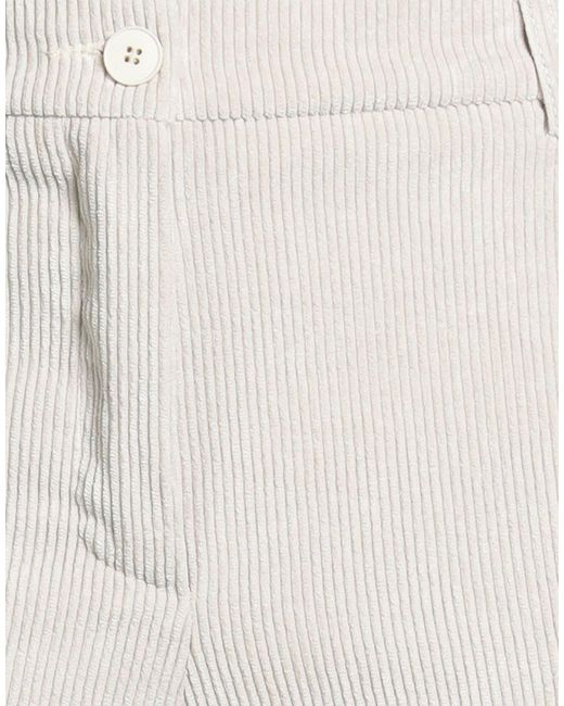 White Wise White Cream Pants Polyester, Nylon