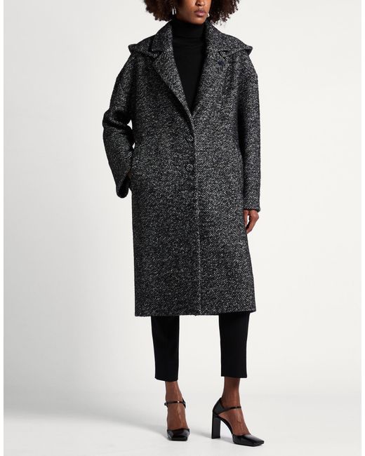 Lardini Gray Coat Wool, Nylon, Silk, Mohair Wool, Alpaca Wool