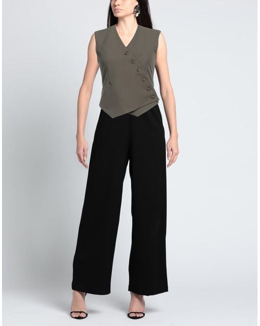 Frankie Shop Gray Tailored Vest Polyester, Rayon, Elastane