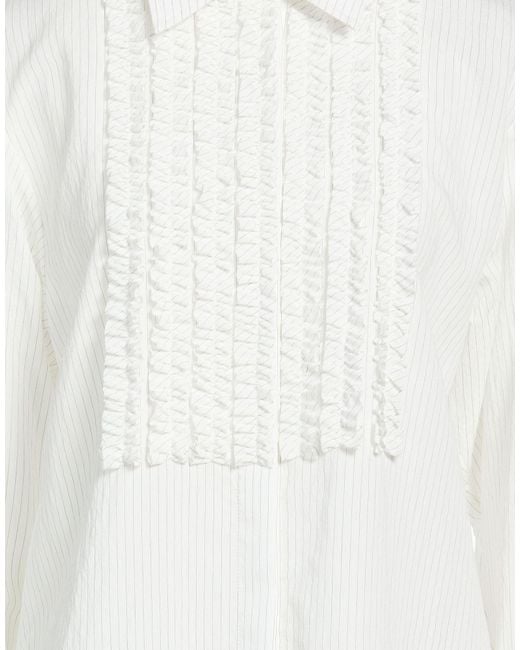 Pinko White Shirt Viscose, Polyamide