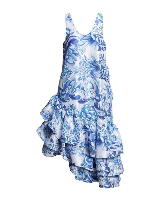 Kika Vargas Blue Midi-Kleid