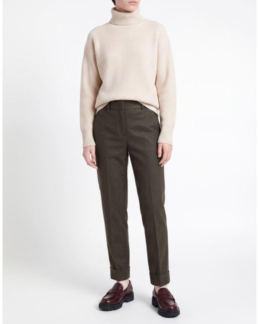 Peserico Gray Easy Pants Wool, Polyester, Viscose, Polyamide, Elastane
