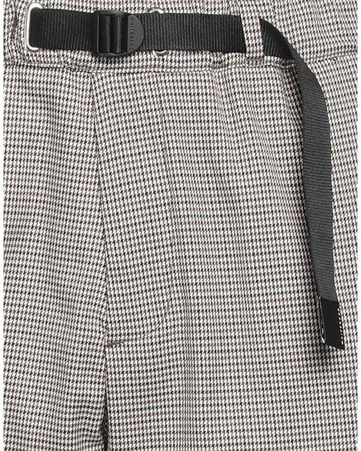 White Sand Gray Pants Polyester, Viscose, Elastane for men
