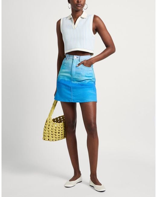 Marni Blue Denim Skirt
