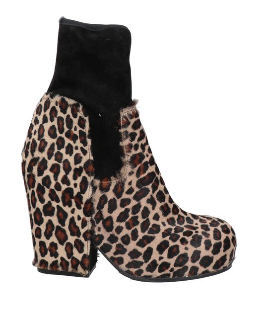 Random Identities Brown Ankle Boots Leather for men