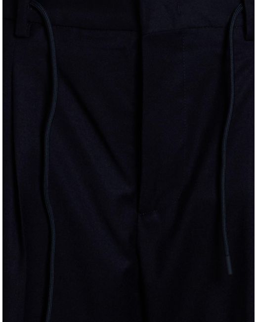 Manuel Ritz Blue Midnight Pants Virgin Wool, Elastane for men
