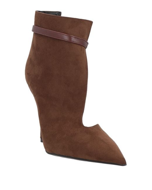 Islo Isabella Lorusso Brown Ankle Boots Textile Fibers