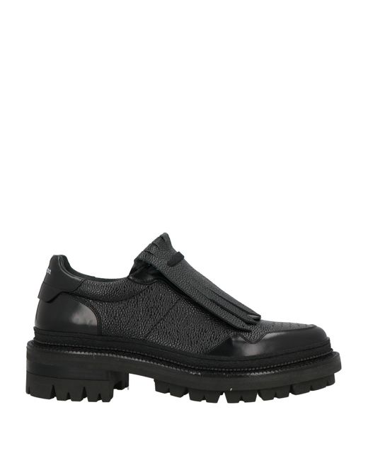 DSquared² Black Loafers Leather for men