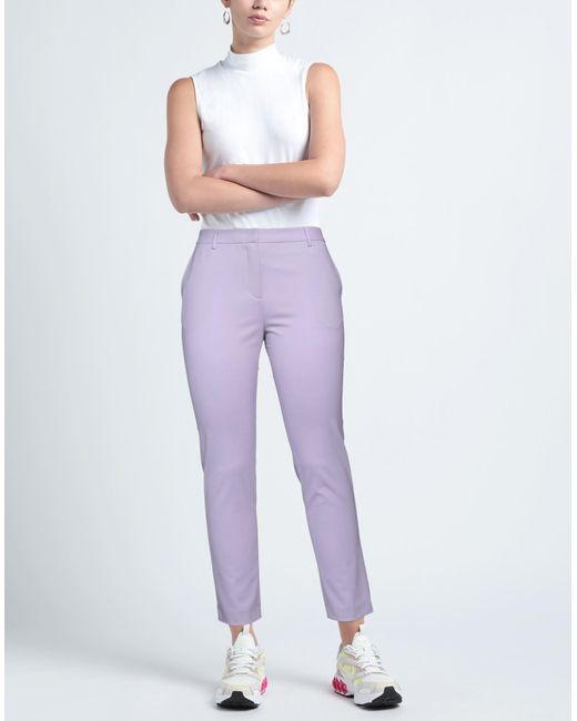Tonello Purple Pants Virgin Wool, Elastane