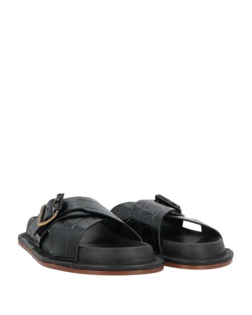 Jil Sander Black Sandals